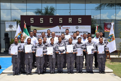 Reconoce SSPT a egresados del Curso de Formación Inicial para Policía Penitenciaria