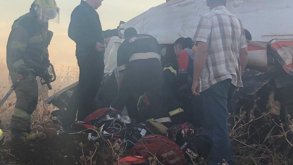Se estrella un avión en la capital de Sudáfrica