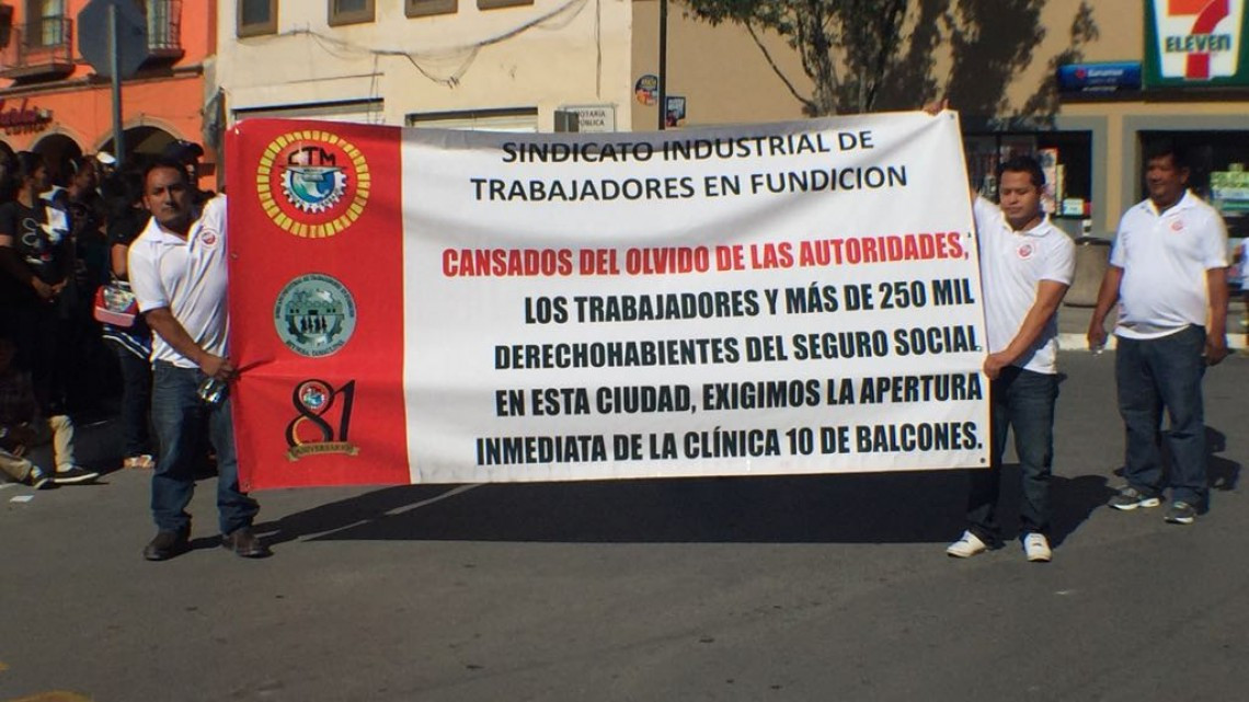 Seguridad y vivienda digna claman obreros