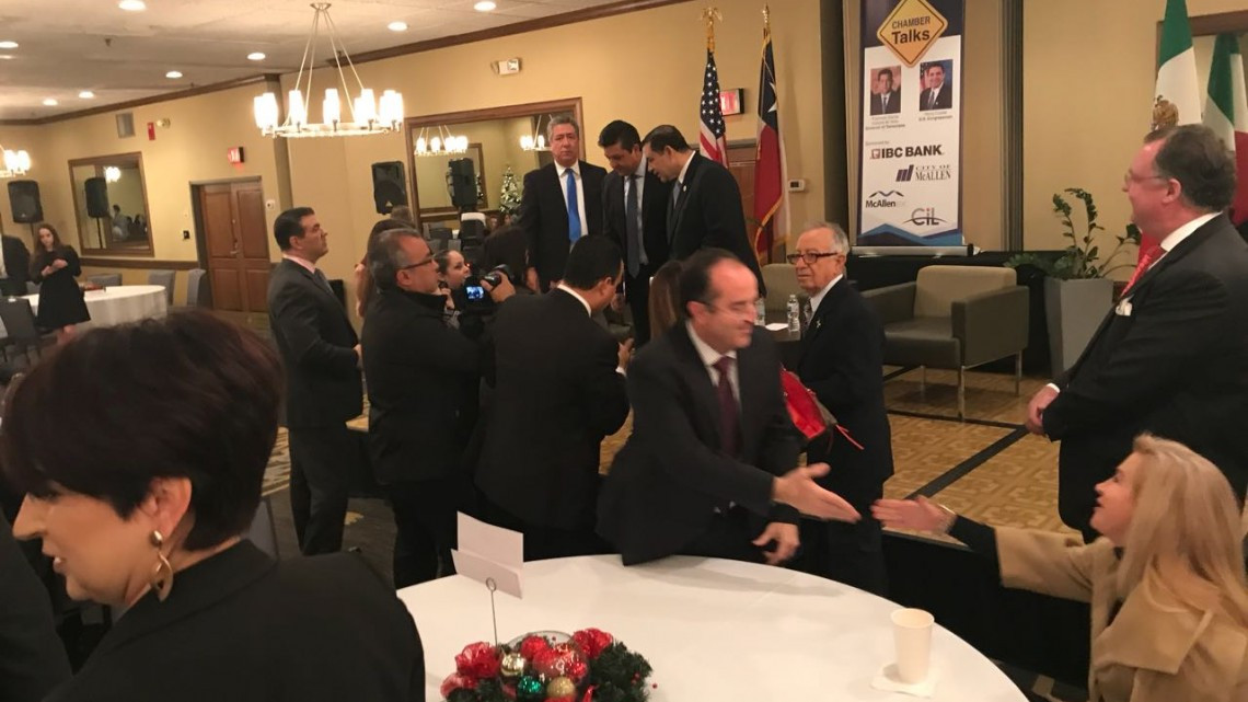 Asiste Gobernador de Tamaulipas al encuentro “Chamber Talks”