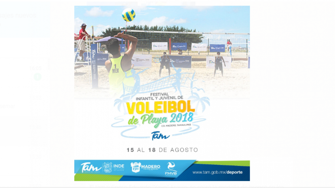 Regresa el Festival Nacional de voleibol de playa a Tamaulipas