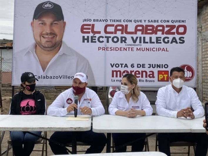 Héctor Villegas, de Morena se proyecta como virtual ganador de la alcaldía de Río Bravo
