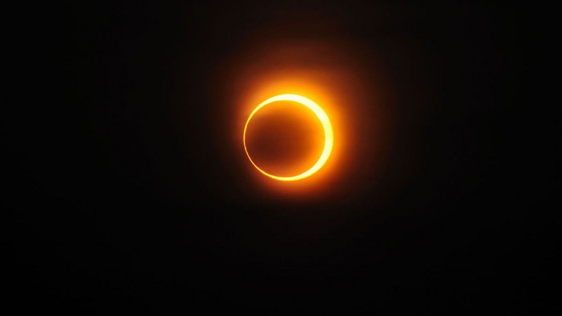 Así se vivió el primer eclipse solar anular del 2021