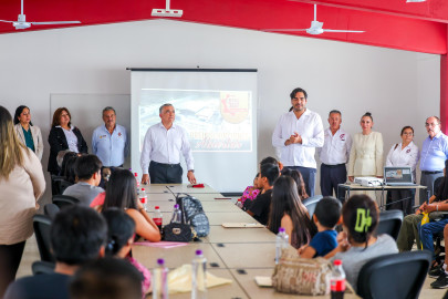 Supervisaron Alcalde Carlos Peña Ortiz y Director Nacional de DGETI Rolando de Jesús López Saldaña, nuevo CBTIS 302