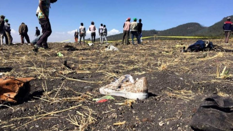 157 fallecidos por accidente de avión en Etiopía