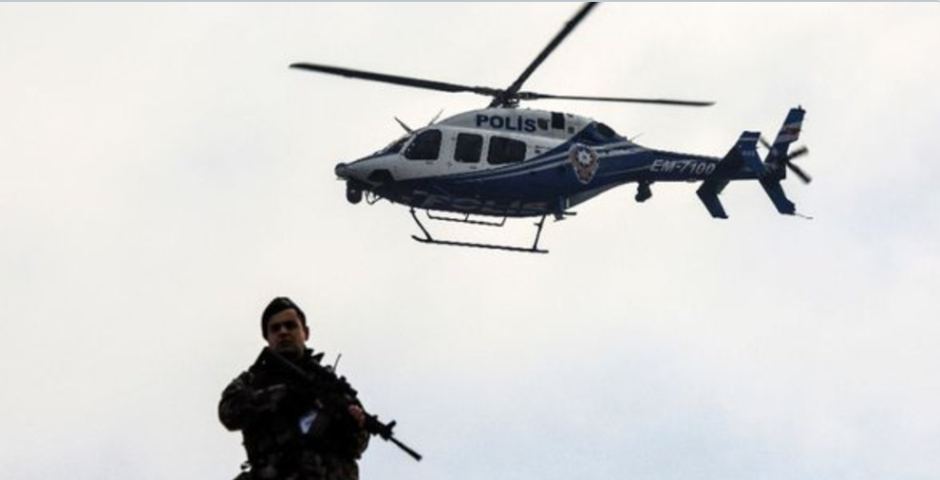 Un helicóptero de la policía con 12 ocupantes se estrella en Turquía
