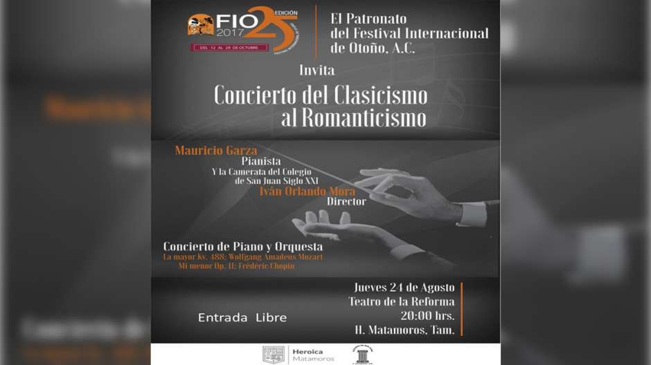 Invita Ayuntamiento a “Concierto del Clasicismo al Romanticismo”