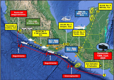 Harfuch responde a Bukele: detenidos por caso de aeronave en Colima son mexicanos