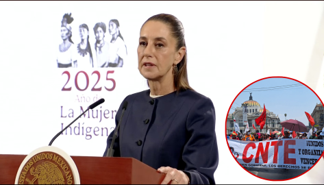 “Ya plantean lo mismo que la derecha”: Sheinbaum critica amagos de la CNTE 