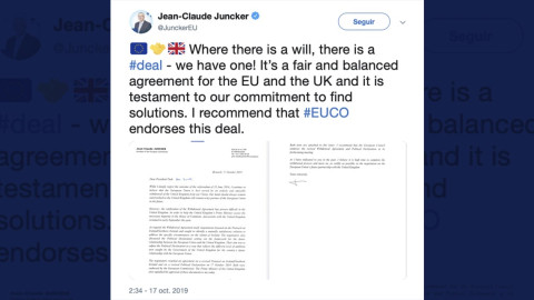 La Unión Europea y Reino Unido llegan a un acuerdo sobre el Brexit