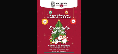 Celebra con el Alcalde Carlos Peña Ortiz una temporada navideña imparable en Reynosa