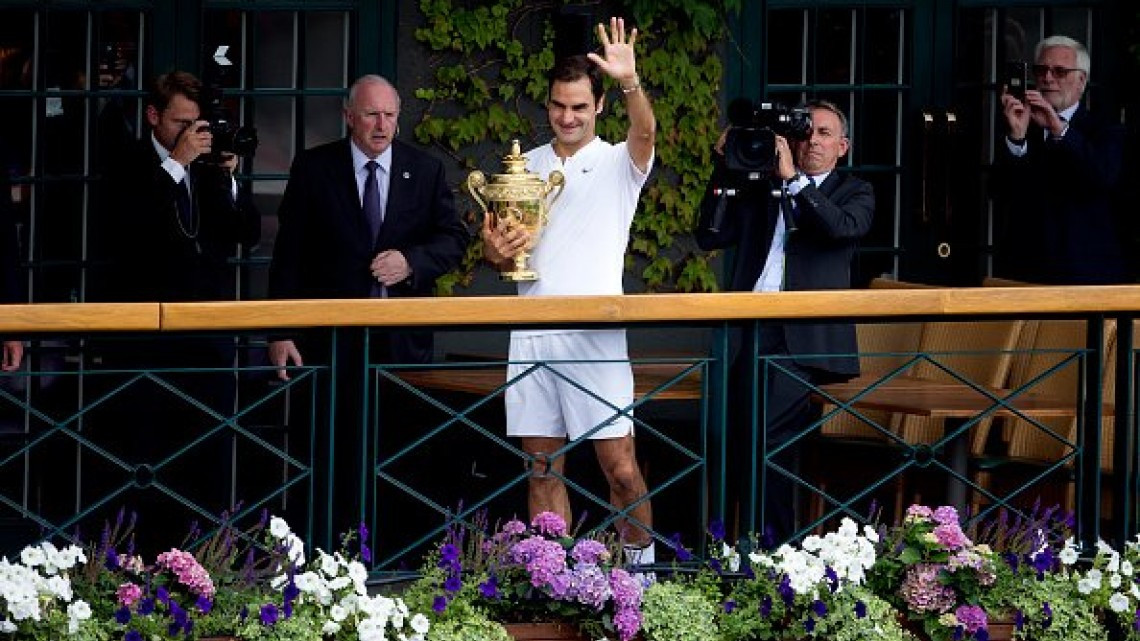 Por octava vez, Federer logra coronarse en Wimbledon