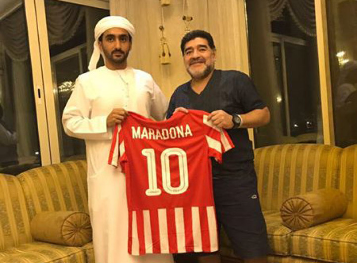 Maradona, nuevo DT de equipo de los Emiratos Árabes Unidos