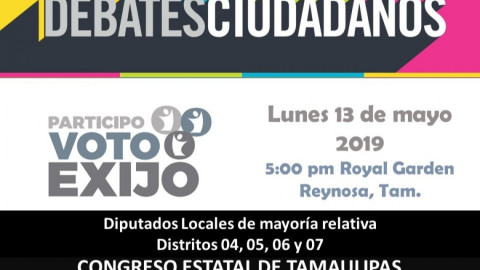 Preparan Asociaciones Civiles, Primer Debate entre candidatos a la Diputación Local 