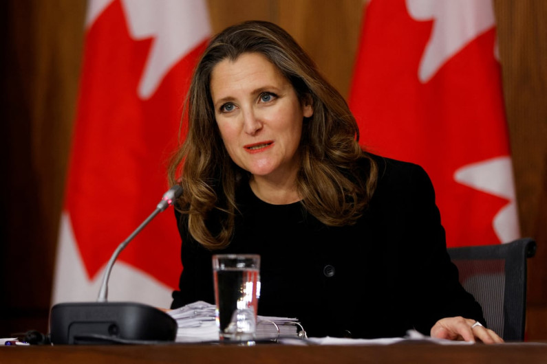 Chrystia Freeland dimite como ministra de Finanzas por diferencias con Trudeau