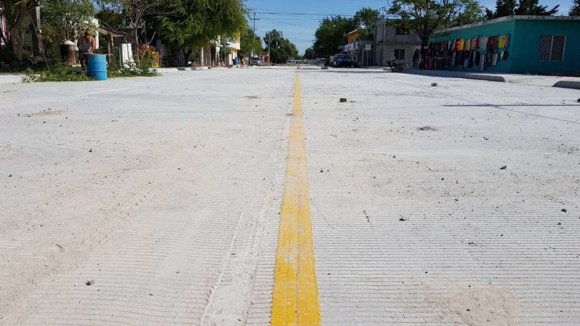 Pavimentación de calle Miguel Hidalgo en beneficio de colonos