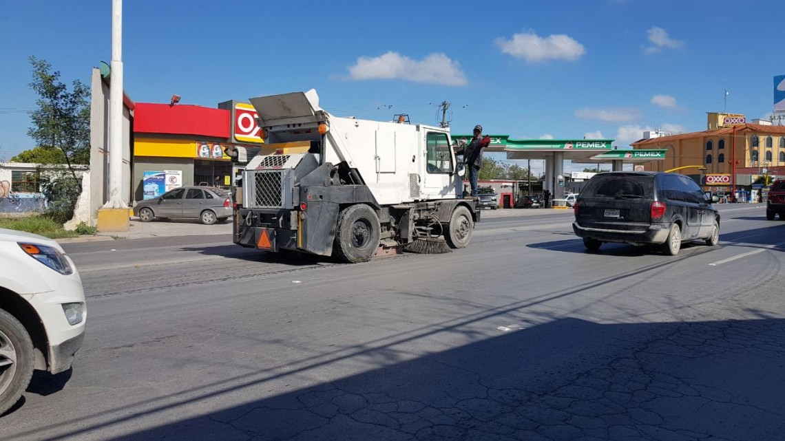CSPP realiza barrido con máquinas