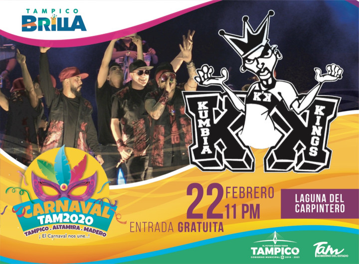 Kumbia Kings Presentes en Tampico en Carnaval Tam 2020