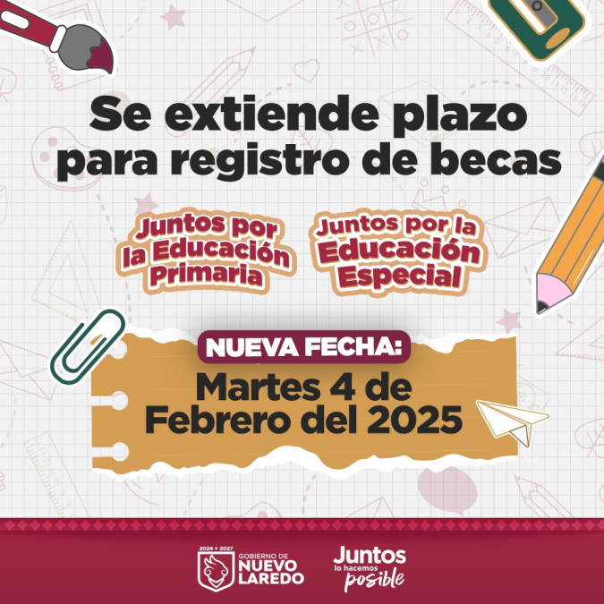 Se extiende periodo de registro para las becas Juntos lo Hacemos Posible del Gobierno Municipal