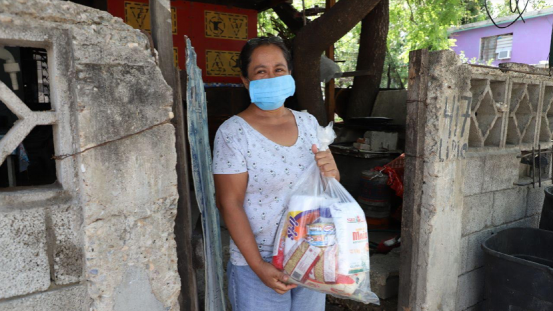 Entrega Gobierno del Estado apoyo alimentario a familias de Tampico y Madero