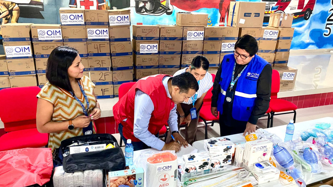 OIM entrega donación a Cruz Roja Mexicana en Matamoros