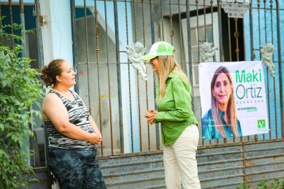 Activaron el Verde con Maki Ortiz en la colonia Ramón Pérez de Reynosa