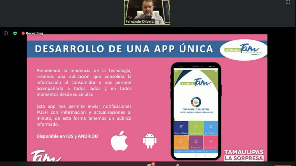 Presenta Turismo Tamaulipas su plataforma y aplicación “Conoce Tam” y “Compra Tam”