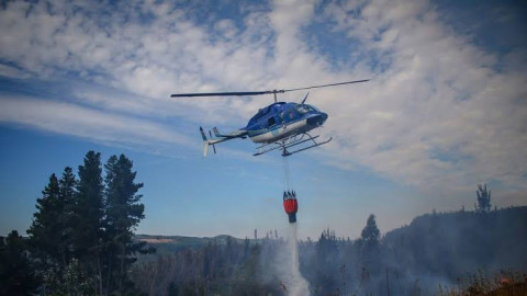 Reportan 40 incendios activos en Chile