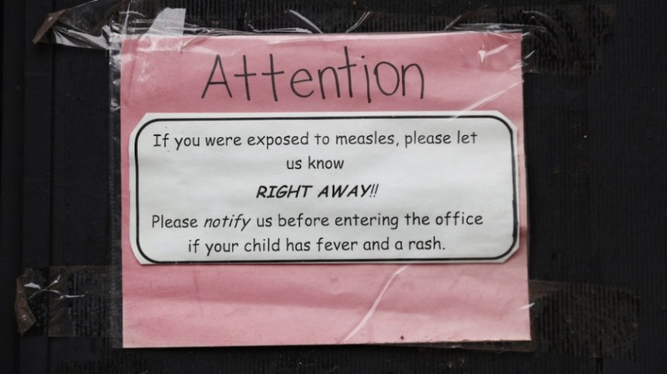 Continúa la epidemia de sarampión en EU