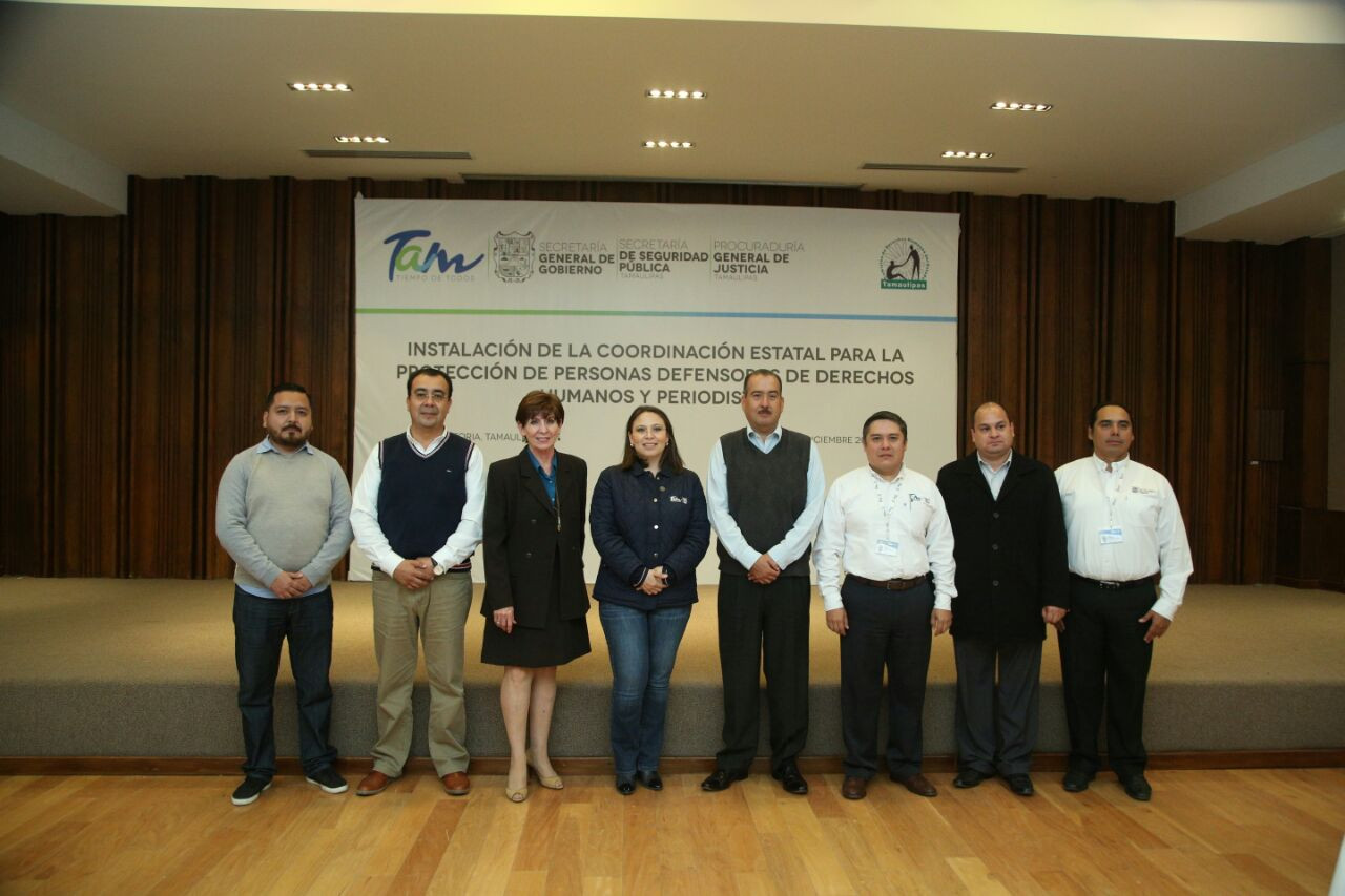 Instala Tamaulipas Coordinación para protección de periodistas y activistas