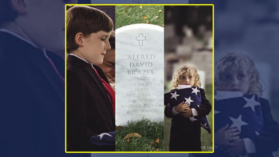 Niños conmueven por gesto en la tumba de su padre