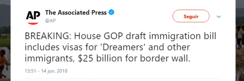 Se revelan propuestas republicanas que protegerían a inmigrantes y financiarían muro fronterizo