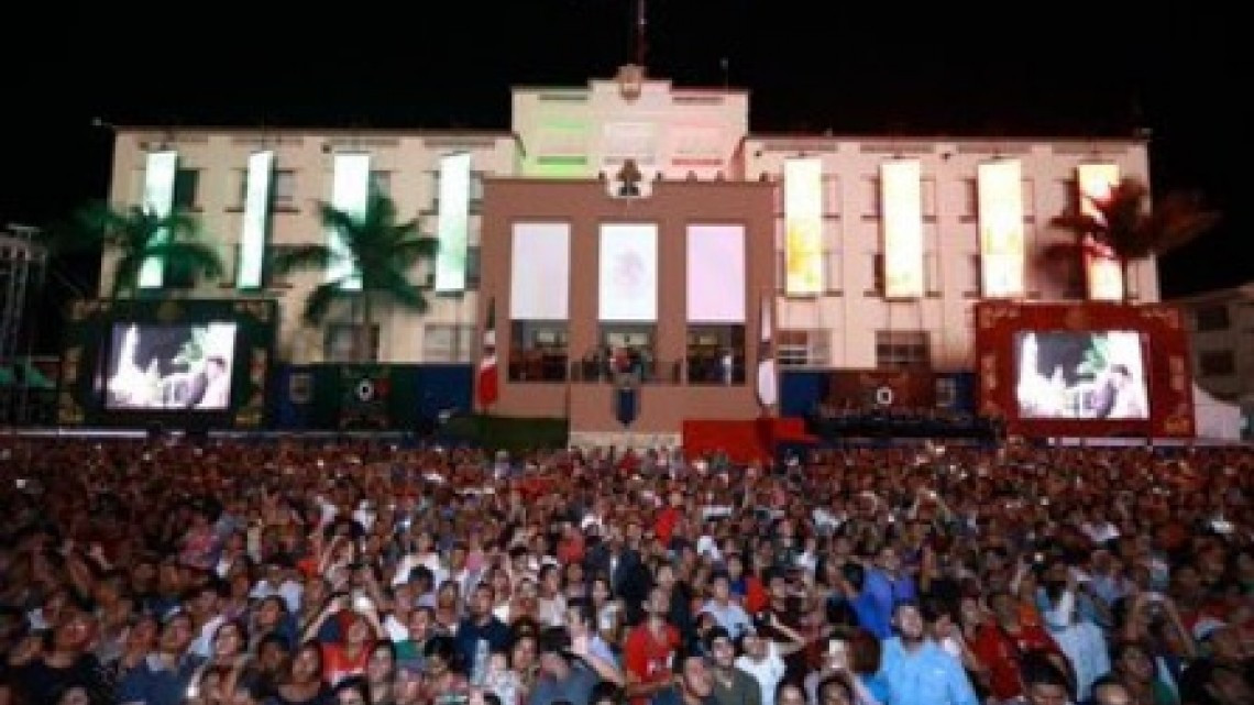 Gobernador de Tamaulipas da el "Grito de Independencia”