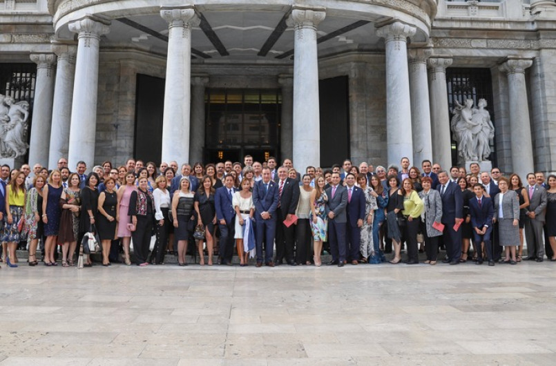 Agentes aduanales en Bellas Artes son homenajeados