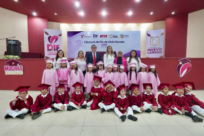 Emotiva graduación en los CAIC del DIF Nuevo Laredo: 96 pequeños concluyen su etapa preescolar