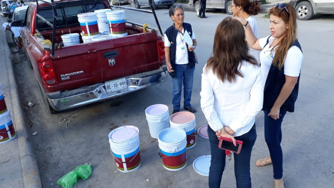 Gobierno del estado aplicará un millón de metros cuadrados de pintura en 13 municipios de Tamaulipas