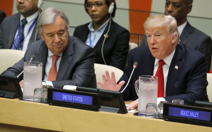 Trump utiliza la diplomacia para su primer discurso en la ONU