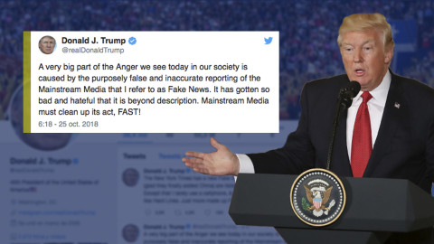 Trump ataca a los medios de comunicación a raíz de artefactos explosivos