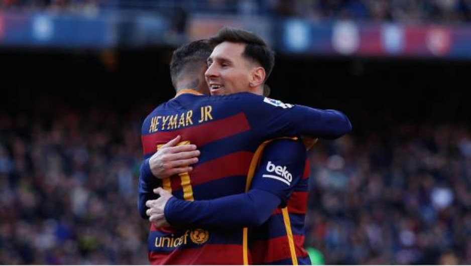 Lionel Messi se despide de su amigo Neymar