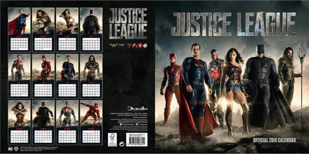 La “Liga de la Justicia” lanza súper calendario