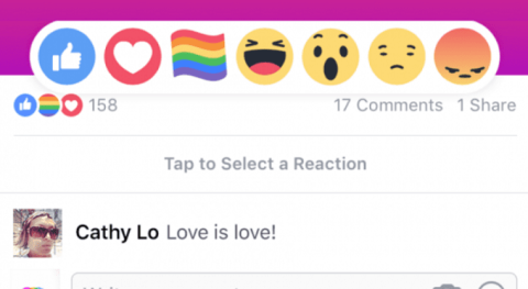 Facebook se llena de arcoíris en el mes del Orgullo LGBT