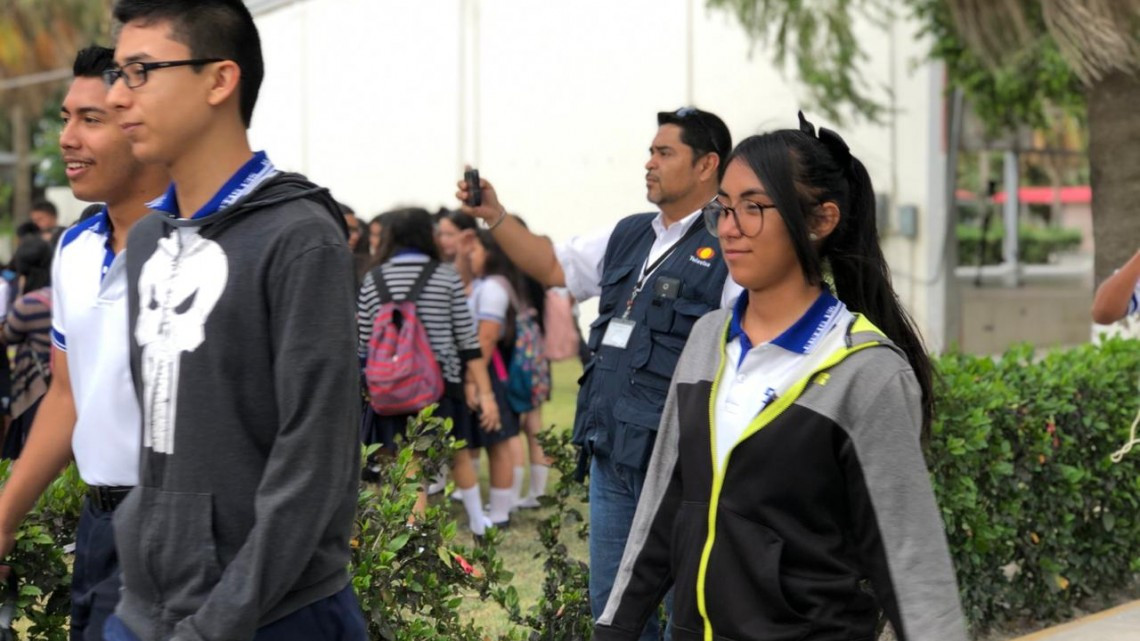 Evacuan a estudiantes del CBtis 135 por alerta sísmica 