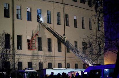 Colapso parcial de edificio universitario en San Petersburgo