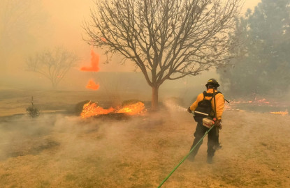  Más de 200 mil hectáreas son devastadas por incendios forestales en Texas