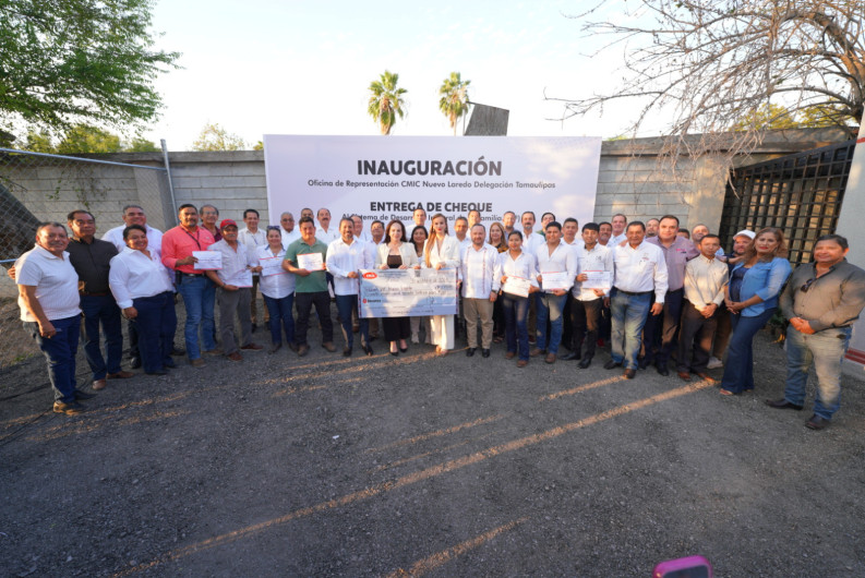 Dona CMIC Nuevo Laredo más de 800 mil pesos a gobierno municipal en beneficio del sistema DIF