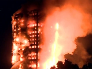Torre de apartamentos Grenfell se incendia