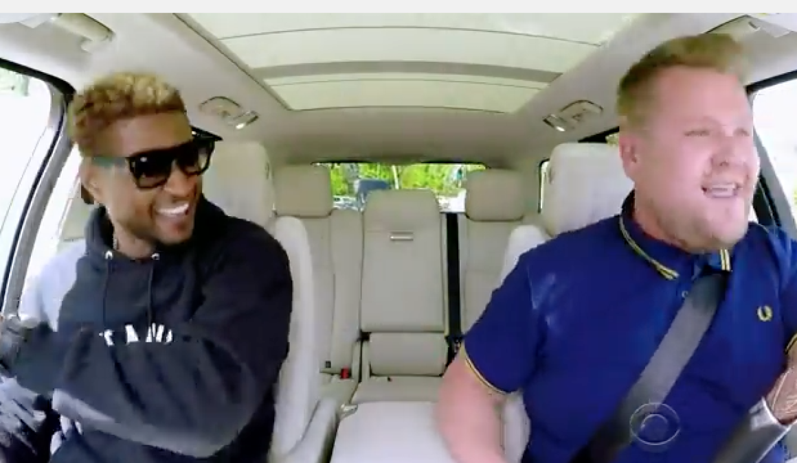 Usher en el Carpool Karaoke con James Corden