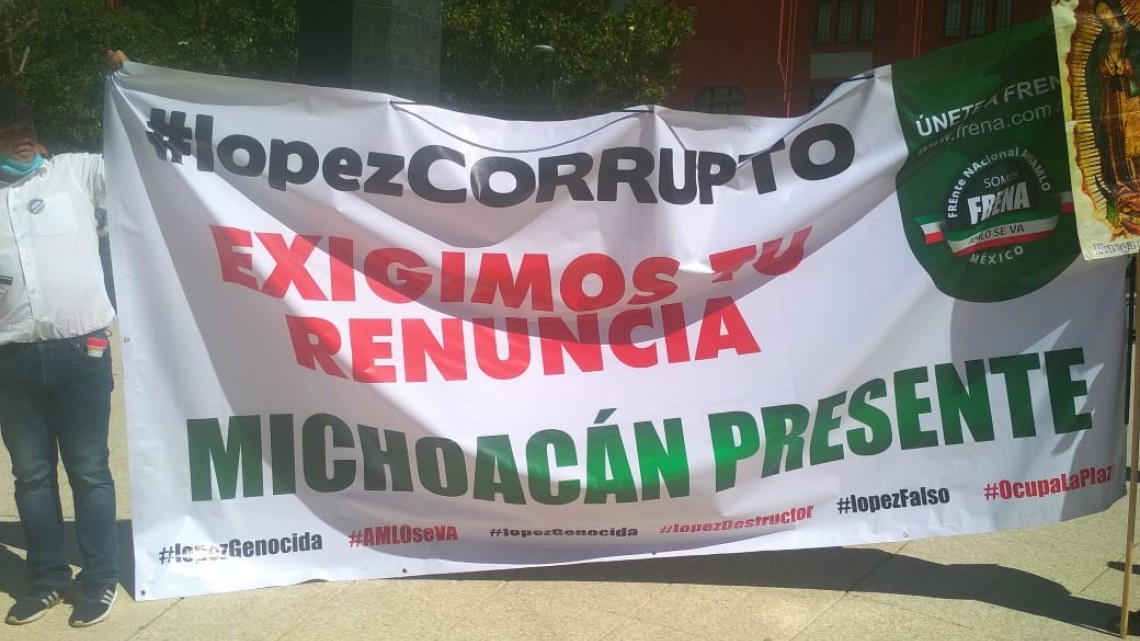 Se registra mega marcha de FRENAAA en la CDMX