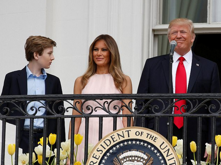 Melania y Barron, se mudarán a la Casa Blanca