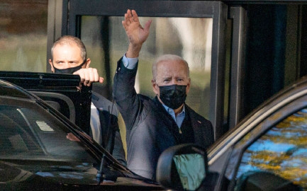 Joe Biden sale de hospital tras colonoscopia de rutina
